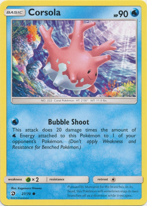 Corsola - 27/70 - Common available at 401 Games Canada