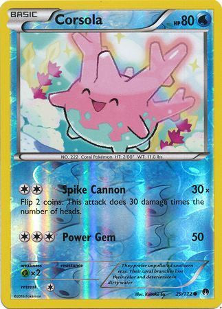 Corsola - 29/122 - Common - Reverse Holo available at 401 Games Canada