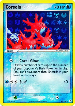 Corsola - 32/101 - Uncommon - Reverse Holo available at 401 Games Canada