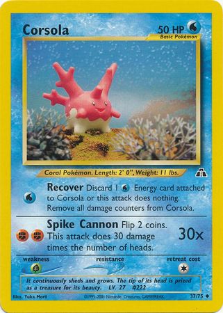 Corsola - 37/75 - Uncommon - Unlimited available at 401 Games Canada