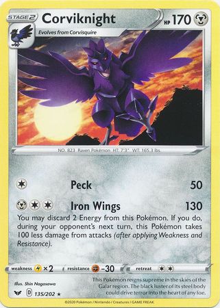 Corviknight - 135/202 - Rare available at 401 Games Canada