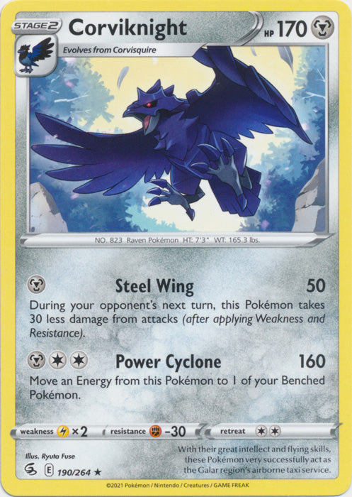 Corviknight - 190/264 - Rare available at 401 Games Canada