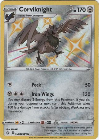 Corviknight - SV089/SV122 - Shiny Rare available at 401 Games Canada