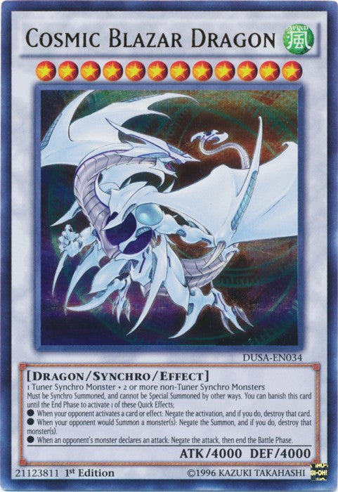 Cosmic Blazar Dragon - DUSA-EN034 - Ultra Rare - 1st Edition available at 401 Games Canada