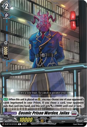 Cosmic Prison Warden, Jailas - D-BT12/074EN - Common available at 401 Games Canada