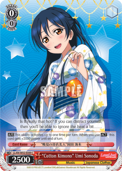 "Cotton Kimono" Umi Sonoda - LL/EN-W02-E089 - Common available at 401 Games Canada