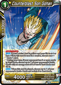 Counterblast Son Gohan - BT10-100 - Uncommon (FOIL) (Reprint) available at 401 Games Canada