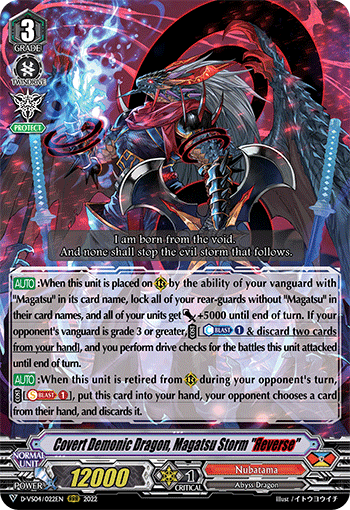 Covert Demonic Dragon, Magatsu Storm 'Reverse' - D-VS04/022 - Triple Rare available at 401 Games Canada