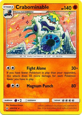 Crabominable - 105/214 - Rare available at 401 Games Canada