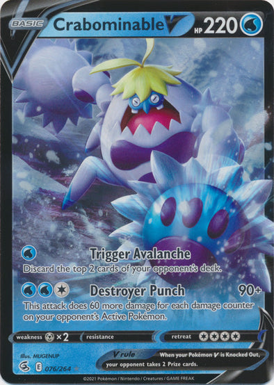 Crabominable V - 076/264 - Ultra Rare available at 401 Games Canada