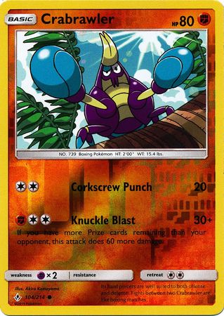 Crabrawler - 104/214 - Common - Reverse Holo available at 401 Games Canada