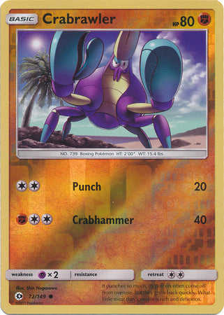 Crabrawler - 72/149 - Common - Reverse Holo available at 401 Games Canada