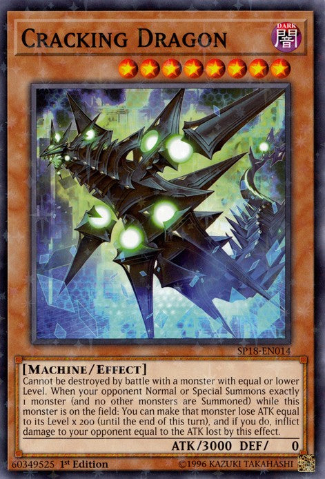 Cracking Dragon - SP18-EN014 - Starfoil Rare - 1st Edition available at 401 Games Canada
