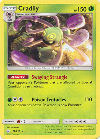 Cradily - 11/236 - Rare available at 401 Games Canada