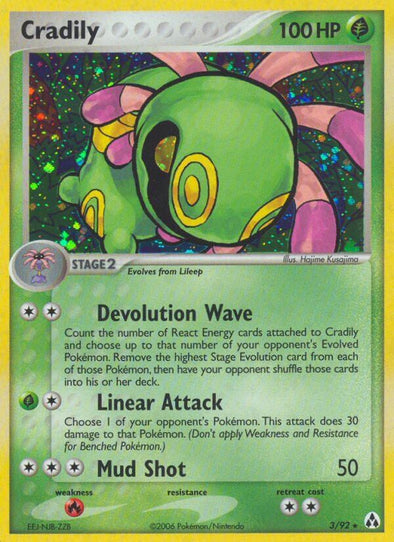 Cradily - 3/92 - Holo Rare available at 401 Games Canada