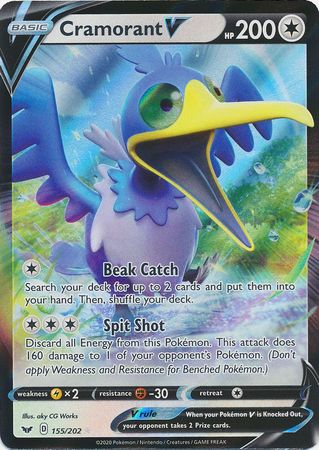 Cramorant V - 155/202 - Ultra Rare available at 401 Games Canada