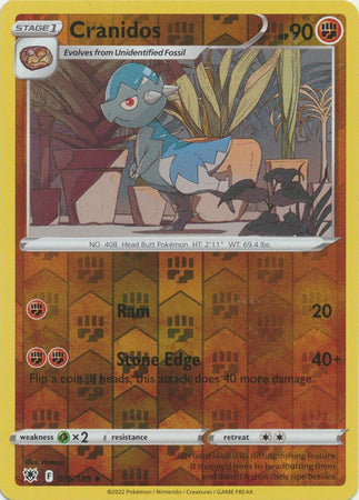 Cranidos - 076/189 - Uncommon - Reverse Holo available at 401 Games Canada