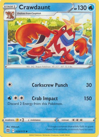 Crawdaunt - 033/172 - Uncommon available at 401 Games Canada