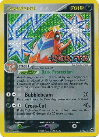 Crawdaunt - 6/107 - Holo Rare - Reverse Holo available at 401 Games Canada