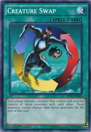 Creature Swap (Shatterfoil) - BP03-EN144 - Shatterfoil Rare - 1st Edition available at 401 Games Canada