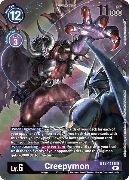 Creepymon (Alternate Art) - BT8-111 - Secret Rare available at 401 Games Canada