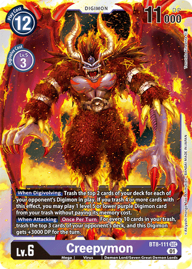 Creepymon - BT8-111 - Secret Rare available at 401 Games Canada