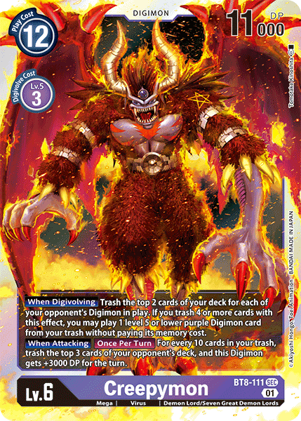 Creepymon - BT8-111 - Secret Rare available at 401 Games Canada