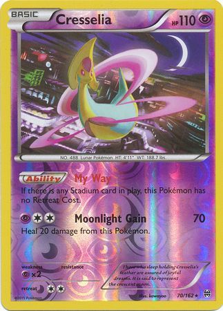 Cresselia - 70/162 - Rare - Reverse Holo available at 401 Games Canada