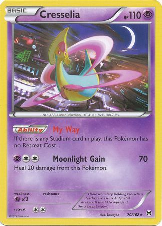 Cresselia - 70/162 - Rare available at 401 Games Canada