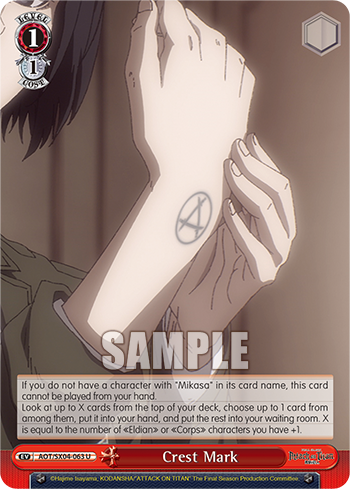 Crest Mark - AOT/SX04-E063 - Uncommon available at 401 Games Canada