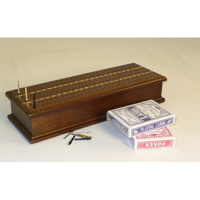 Cribbage - Hinged 3-Track Walnut Board available at 401 Games Canada