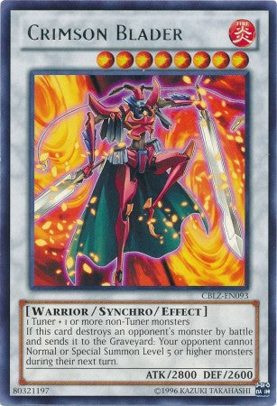 Crimson Blader - CBLZ-EN093 - Rare - Unlimited available at 401 Games Canada