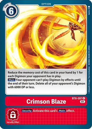 Crimson Blaze (Revision Pack) - BT8-097 - Uncommon available at 401 Games Canada