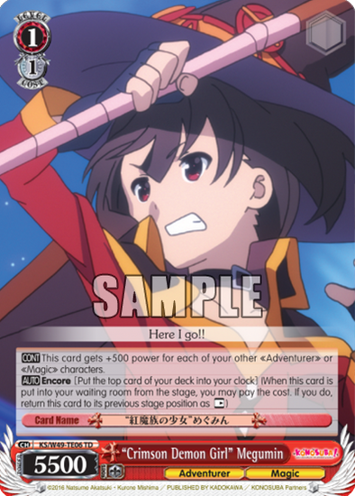 "Crimson Demon Girl" Megumin - KS/W49-TE06 - Trial Deck available at 401 Games Canada