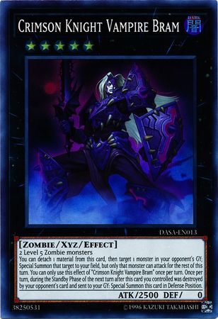 Crimson Knight Vampire Bram - DASA-EN013 - Super Rare - Unlimited available at 401 Games Canada