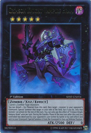 Crimson Knight Vampire Bram - SHSP-EN054 - Ultra Rare - 1st Edition available at 401 Games Canada