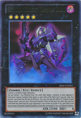 Crimson Knight Vampire Bram - SHSP-EN054 - Ultra Rare - Unlimited available at 401 Games Canada