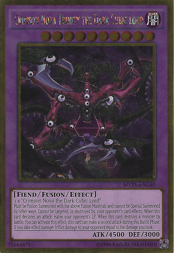 Crimson Nova Trinity the Dark Cubic Lord - MVP1-ENG40 - Gold Rare - Unlimited available at 401 Games Canada