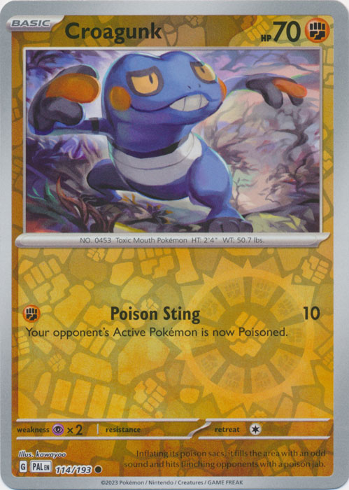 Croagunk - 114/193 - Common - Reverse Holo available at 401 Games Canada