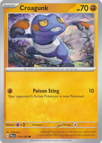 Croagunk - 114/193 - Common available at 401 Games Canada