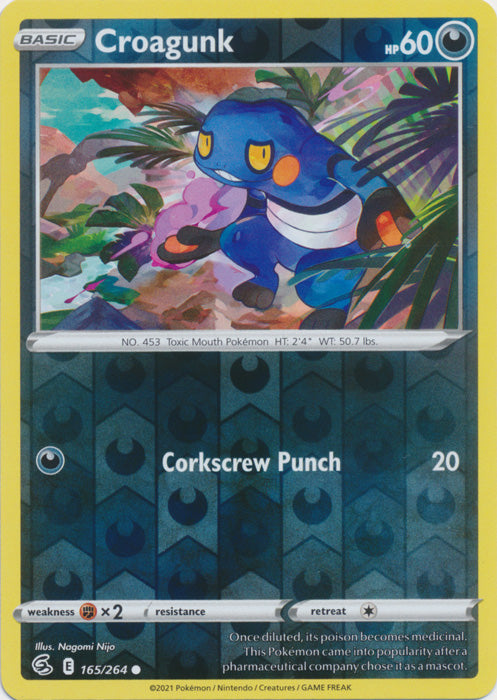 Croagunk - 165/264 - Common - Reverse Holo available at 401 Games Canada