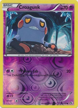 Croagunk - 62/113 - Common - Reverse Holo available at 401 Games Canada