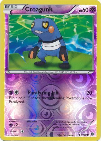 Croagunk - 64/149 - Common - Reverse Holo available at 401 Games Canada