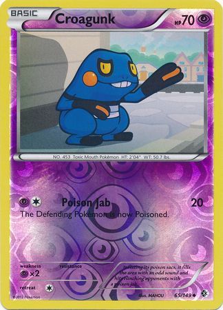 Croagunk - 65/149 - Uncommon - Reverse Holo available at 401 Games Canada