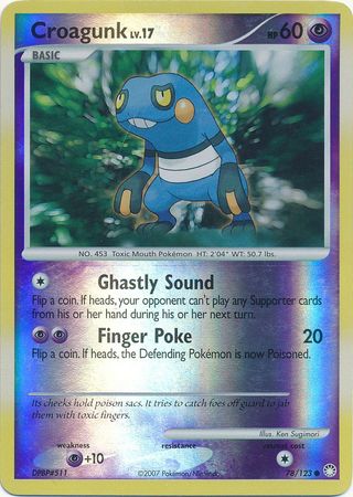 Croagunk - 78/123 - Common - Reverse Holo available at 401 Games Canada