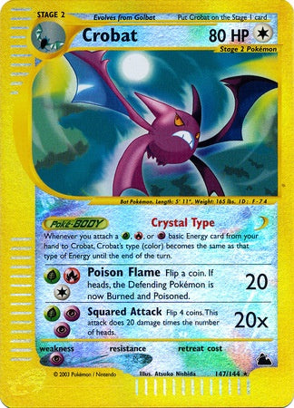 Crobat - 147/144 - Holo - Reverse Holo available at 401 Games Canada