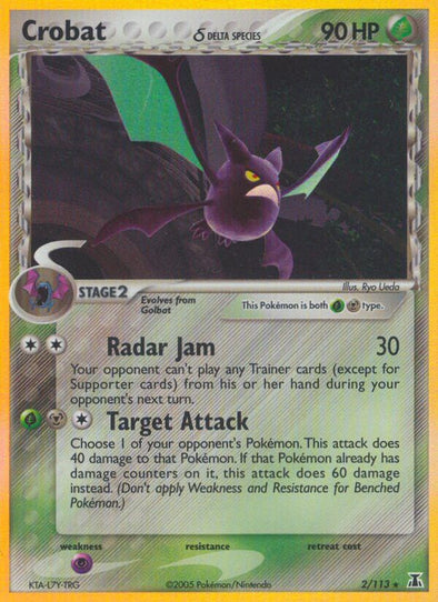 Crobat - 2/113 - Holo Rare available at 401 Games Canada