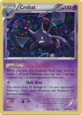 Crobat - 33/119 - Alternate Holo - Promo available at 401 Games Canada