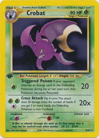 Crobat - 4/64 - Holo - 1st Edition available at 401 Games Canada