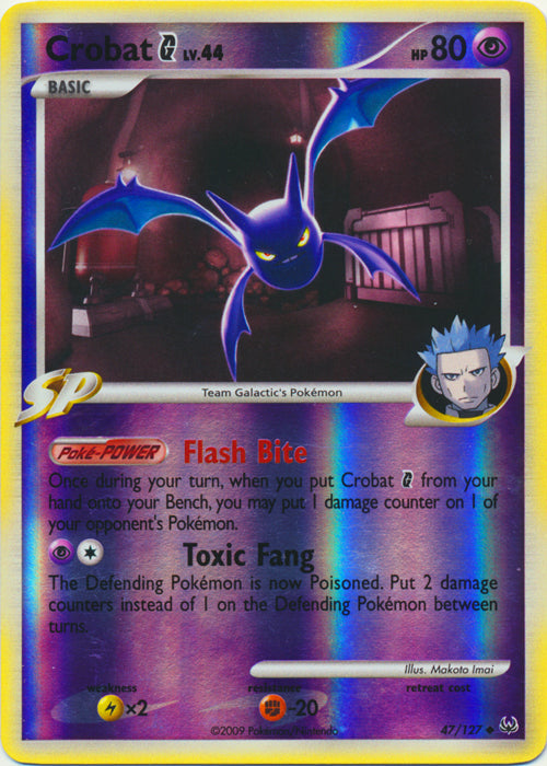 Crobat G - 47/127 - Uncommon - Reverse Holo available at 401 Games Canada